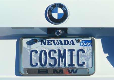 Vanity License Plate - Nevadaのeditorial素材