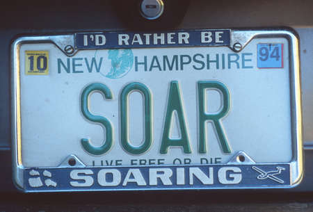 Vanity License Plate - New Hampshire