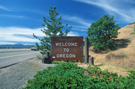 Welcome to Oregon Signのeditorial素材