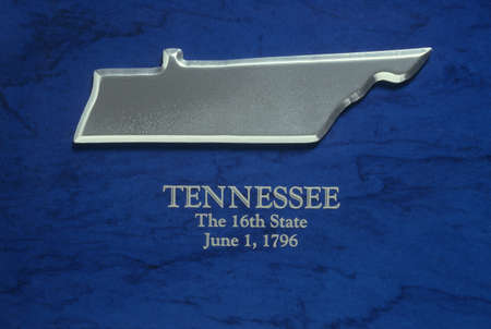 Silver Map of Tennesseeのeditorial素材