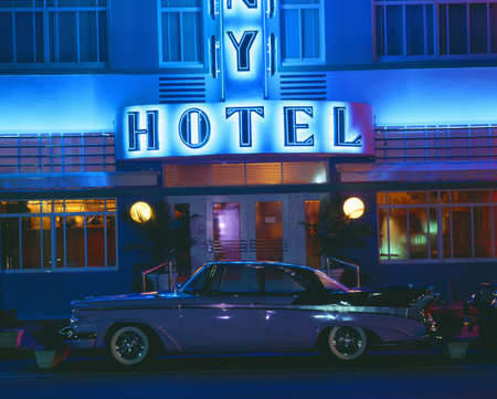 Colony Hotel, Miami Beach, Floridaのeditorial素材