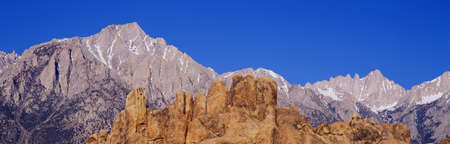 Alabama Hills in Sierra Nevada Mountains, Californiaのeditorial素材