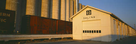 Grain Silo Railroad Station, Salina, Kansasのeditorial素材