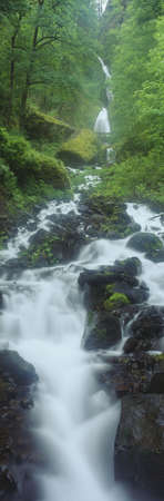 Northern Falls at Silver Falls State Park, Salem, Oregonのeditorial素材