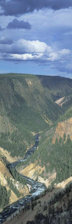 Yellowstone River, Yellowstone National Park, Montanaのeditorial素材