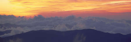Sunrise over Clingman's Dome, Great Smoky Mountain National Park, Tennesseeのeditorial素材
