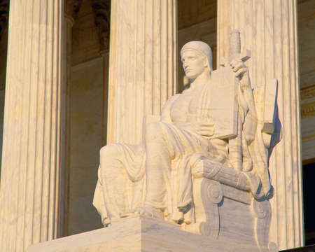 Statue outside US Supreme Court, Washington DC