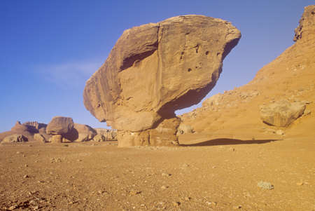 Balanced rock at sunrise near Lees Ferry, Vermillion Cliffs in Marble Canyon, Arizonaのeditorial素材