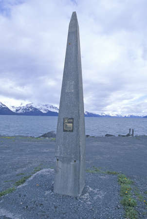ÒFoundersÓ Monument in Seward, Alaskaのeditorial素材