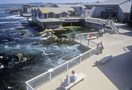 Monterey Bay's Fisherman's Wharf in Monterey, Californiaのeditorial素材
