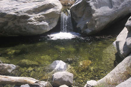 Tahquitz Canyon and waterfall in Palm Springs, California, Indian Canyons of Cahuilla peoplesのeditorial素材