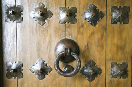 Door knocker at Hearst Castle, San Simeon, Central California Coastのeditorial素材