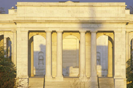 Sunset on the Arlington Memorial Theater, Washington, DCのeditorial素材