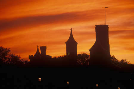 Smithsonian Museum at sunset, Washington, DCのeditorial素材