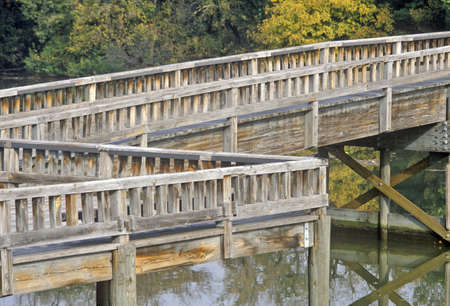 Walking bridge on Roosevelt Island, Washington, DC