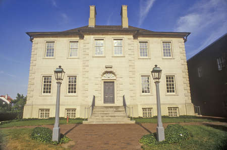 The Carlyle House was completed in 1753 by Scottish merchant John Carlyle, Carlyle House Historic Park, Washington, DCのeditorial素材