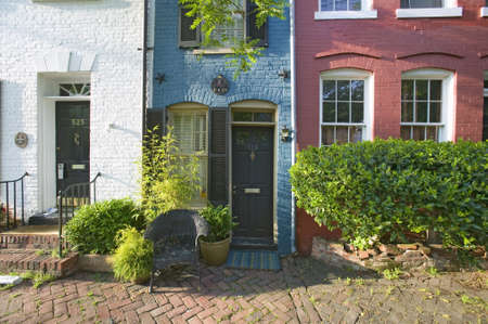 Narrowest home in Washington D.C. in historic Alexandria, Virginiaのeditorial素材