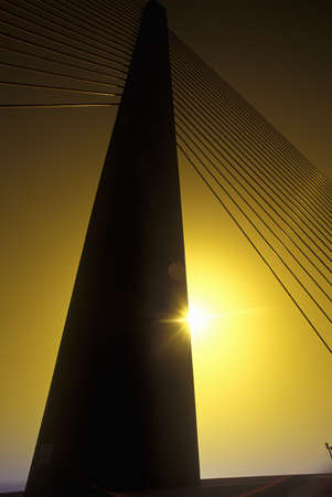 Tampa Sunshine Skyway Bridge, world's longest cable-stayed concrete bridge, Tampa Bay, Florida