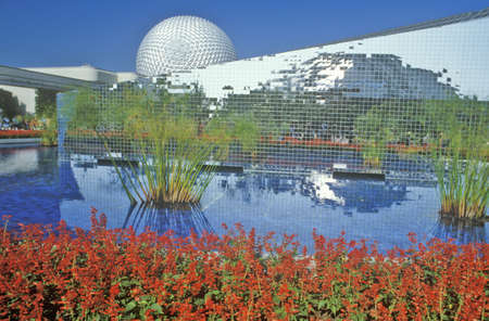 Exxon's ÒUniverse of EnergyÓ exhibit looks at past sources of energy at Disney's Epcot Center, Buena Vista, Floridaのeditorial素材