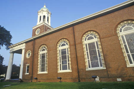 St. Paul's Church, once surrounded by the activity of Fort Augusta, Augusta, Georgiaのeditorial素材