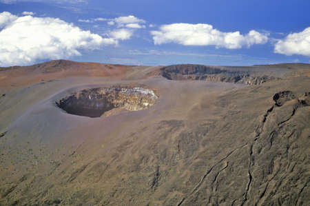 Aerial View of Mount Haleakala Volcano, Maui, Hawaiiのeditorial素材