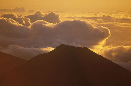 Mount Haleakala Volcano at Sunrise, Maui, Hawaiiのeditorial素材