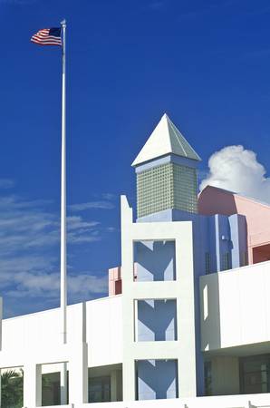 Miami Beach Convention Center located in the Art-Deco District of Miami Beach, Miami, Floridaのeditorial素材