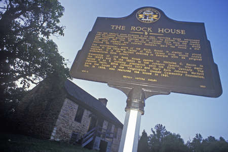 ÒThe Rock HouseÓ, the oldest stone residence in  Georgia, Thompson, Georgiaのeditorial素材