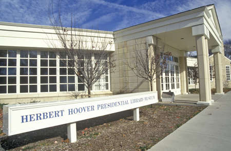 Herbert Hoover Presidential Library Museum, West Branch, Iowaのeditorial素材