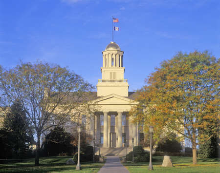 Old State Capitol of Iowa, Iowa City, Iowaのeditorial素材
