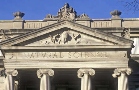 Detail of Natural Science Building at the University of Iowa, Iowa City, Iowaのeditorial素材