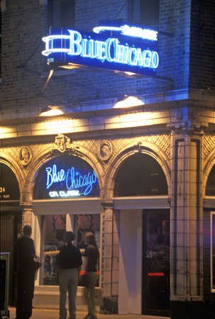 Blue Chicago Music Bar, Chicago, Illinoisのeditorial素材