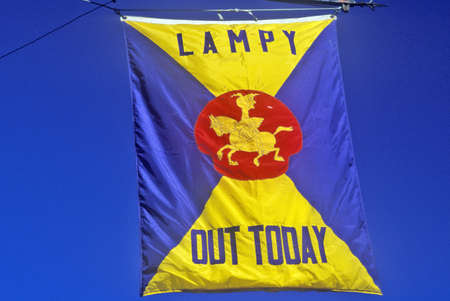 National Lampoon Flag, Harvard University, Cambridge, Massachusettsのeditorial素材
