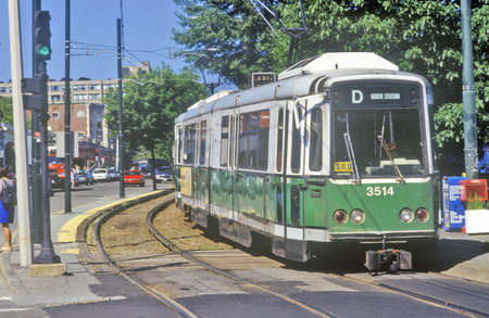 Trolley Car, Boston, Massachusettsのeditorial素材