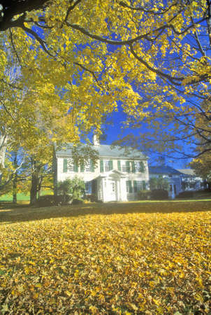House in Autumn, West Massachusettsのeditorial素材