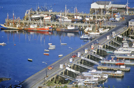 Boats at the Dock, Provincetown, Massachusettsのeditorial素材