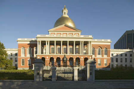 The Old State House for the Commonwealth of Massachusetts, State Capitol Building, Boston, Mass.のeditorial素材