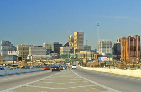 Rush Hour Traffic, Baltimore, Marylandのeditorial素材