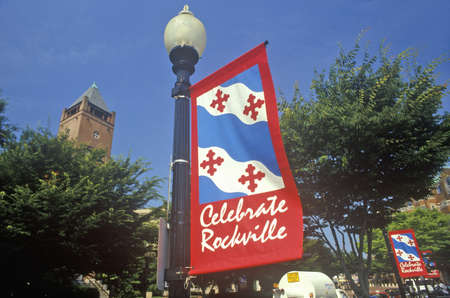 Celebrate Rockville Sign, Rockville, Marylandのeditorial素材