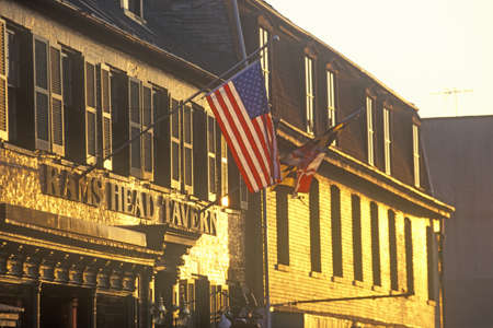 Rams Head Tavern at Sunset, Annapolis, Marylandのeditorial素材