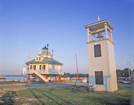 Lighthouse, Chesapeake Bay, Marylandのeditorial素材