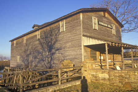 Edwards Mill, Water/Power Mill, Ozarks, MOのeditorial素材