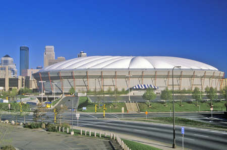 Hubert H. Humphrey Metrodome, Minneapolis, MNのeditorial素材