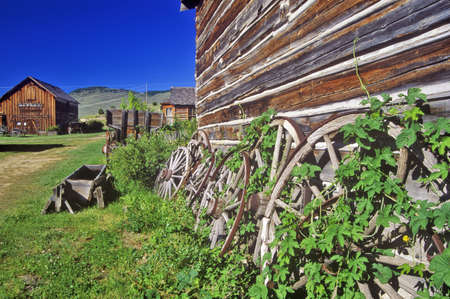 Old building in Ghost Town near Virginia City, MTのeditorial素材