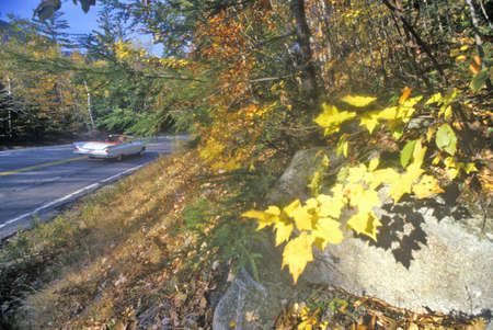Kancamagus Pass in the White Mountains in Autumn, NHのeditorial素材