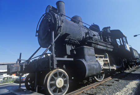 Steam engine in Rogers Locomotive Works, Paterson, NJのeditorial素材