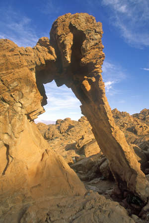 Sandstone formation called Elephant Rock in Valley of Fire State Park, NVのeditorial素材