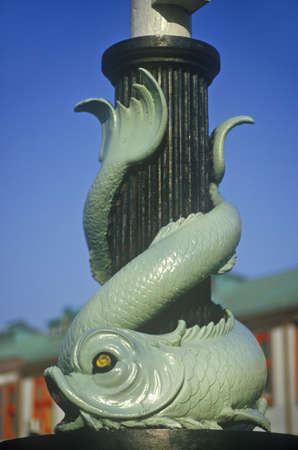 Details of sea serpent ornament in Marina, New York City, NYのeditorial素材
