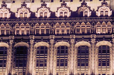 West Street Building details in the Financial District, New York City, NYのeditorial素材