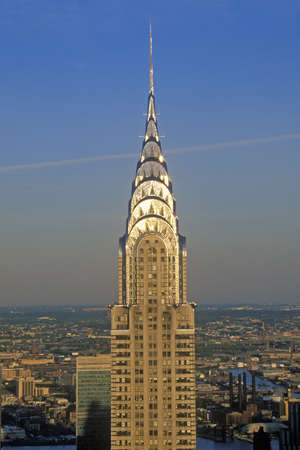 Chrysler Building at sunset, New York City, NYのeditorial素材